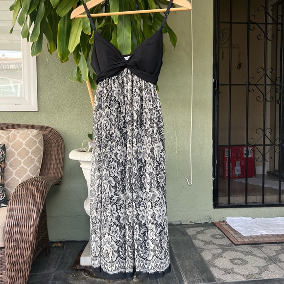 Vintage 90s Maggy London Maxi Dress - Picture 1 of 6
